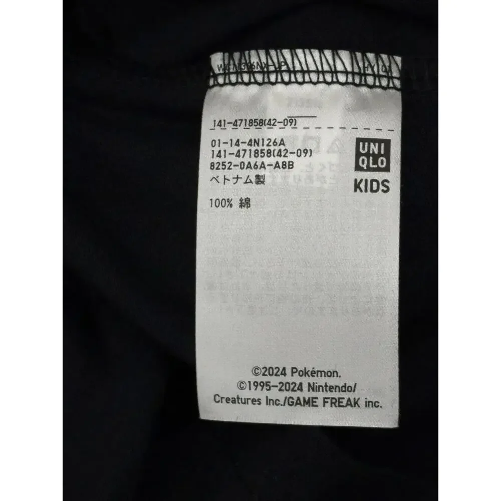 Uniqlo Pokemon Pikachu Graphic Pocket T-Shirt Black